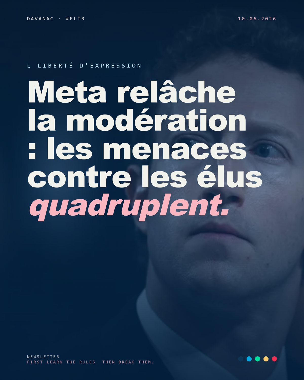 Meta relâche la modération : les menaces contre les élus quadruplent
