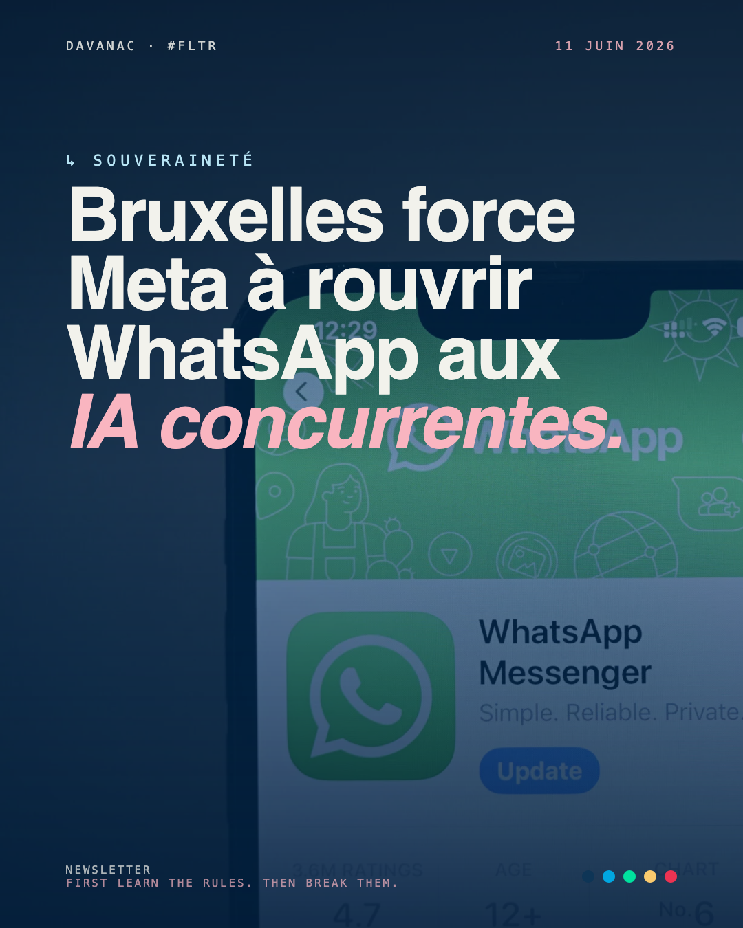 L'Europe force Meta à rouvrir WhatsApp aux IA concurrentes