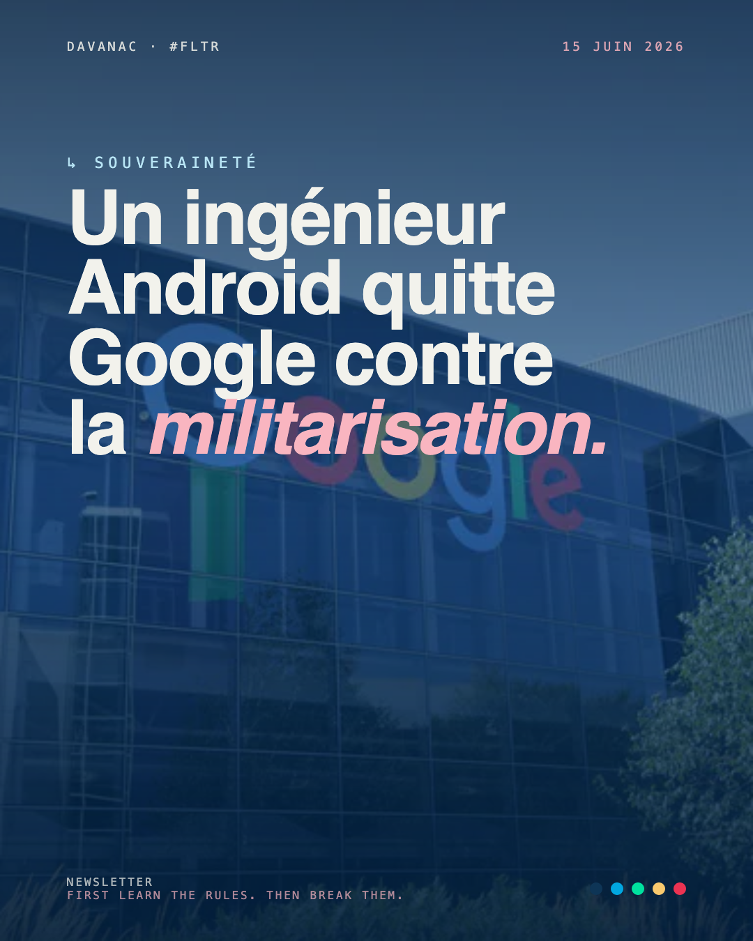 Quand un expert Android quitte Google pour refus de militarisation