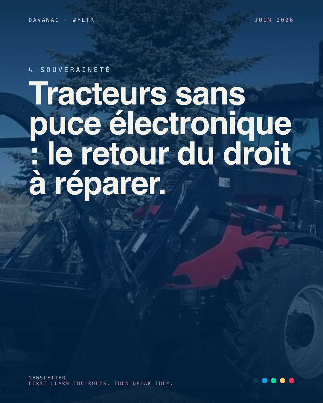 Retour en force des tracteurs sans tech embarquée #goodoldtimes