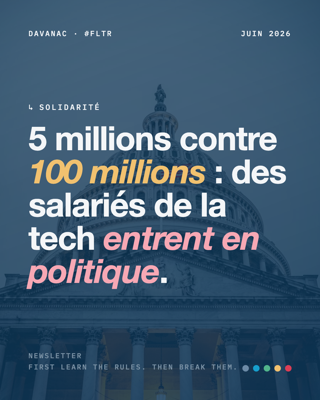 5 millions contre 100 millions : des salariés de la tech entrent en politique