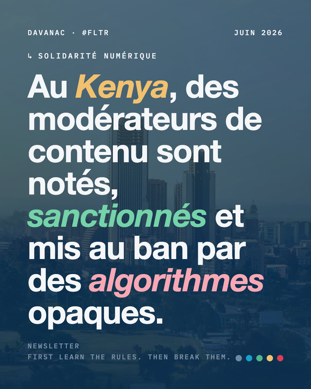 Gestion algorithmique au Kenya : les modérateurs de contenu pris en otage par les scores