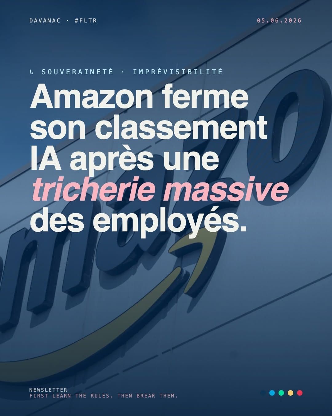Amazon ferme son classement IA après tricherie massive des employés