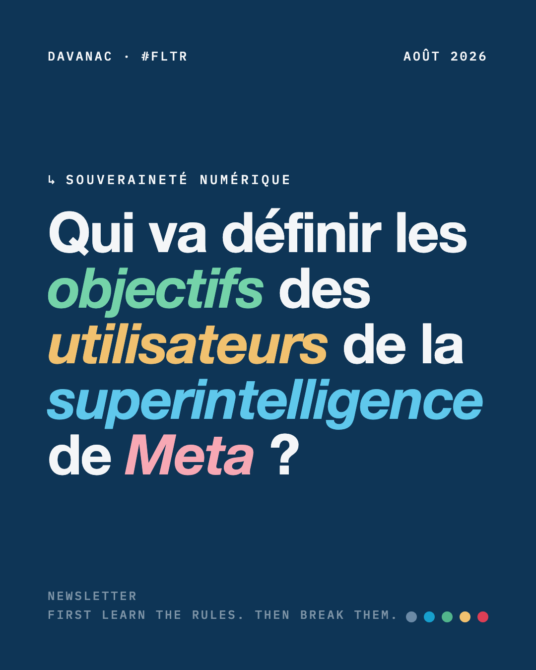 Qui va définir les « objectifs des utilisateurs » de la superintelligence de Meta ?