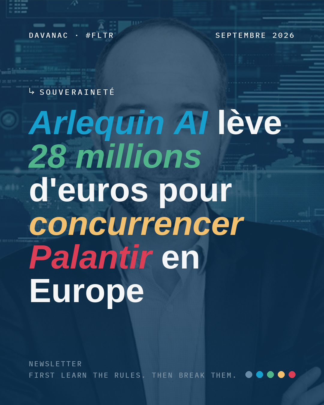 Arlequin AI lève 28 millions d'euros pour concurrencer Palantir en Europe