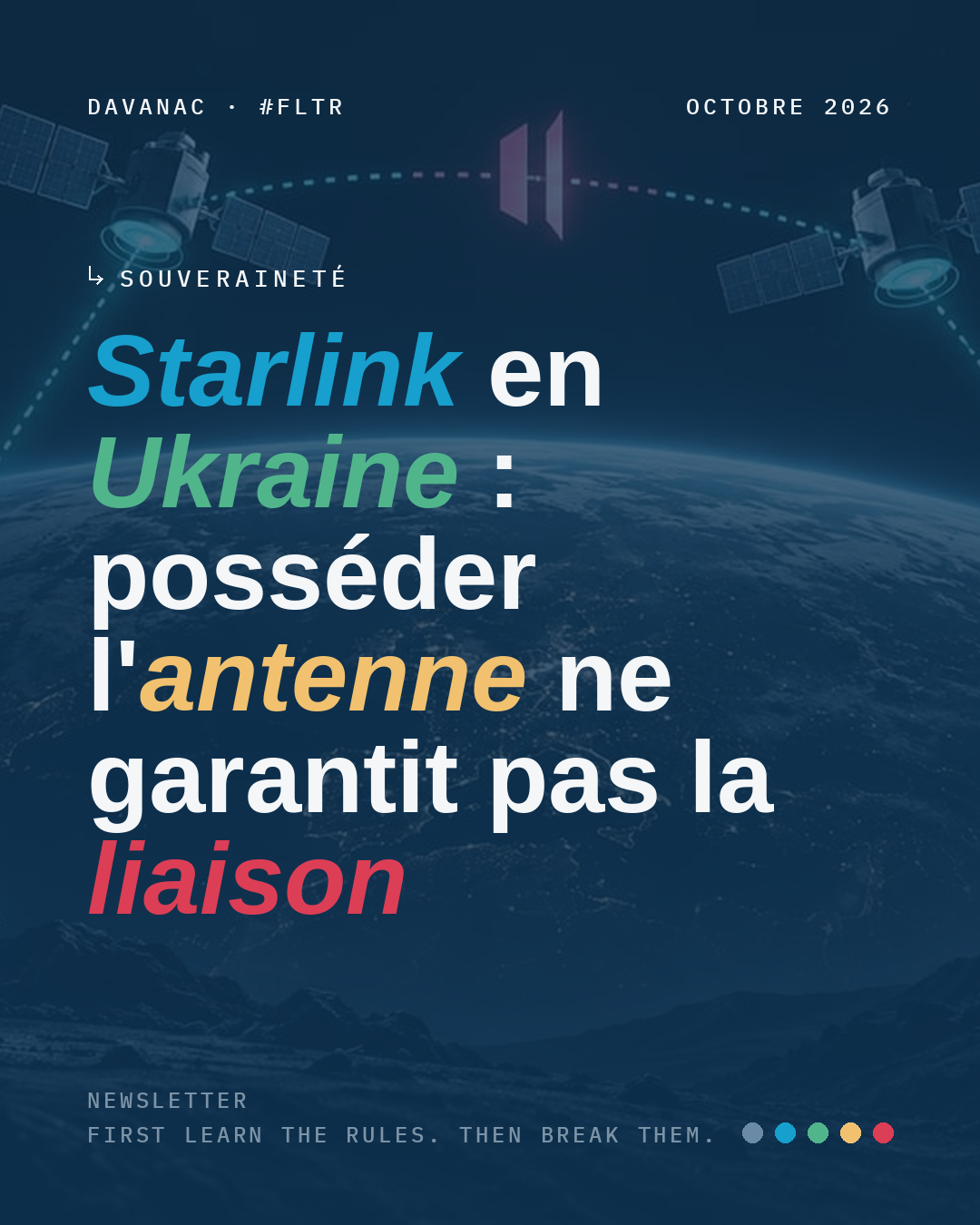 Starlink en Ukraine : posséder l'antenne ne garantit pas la liaison
