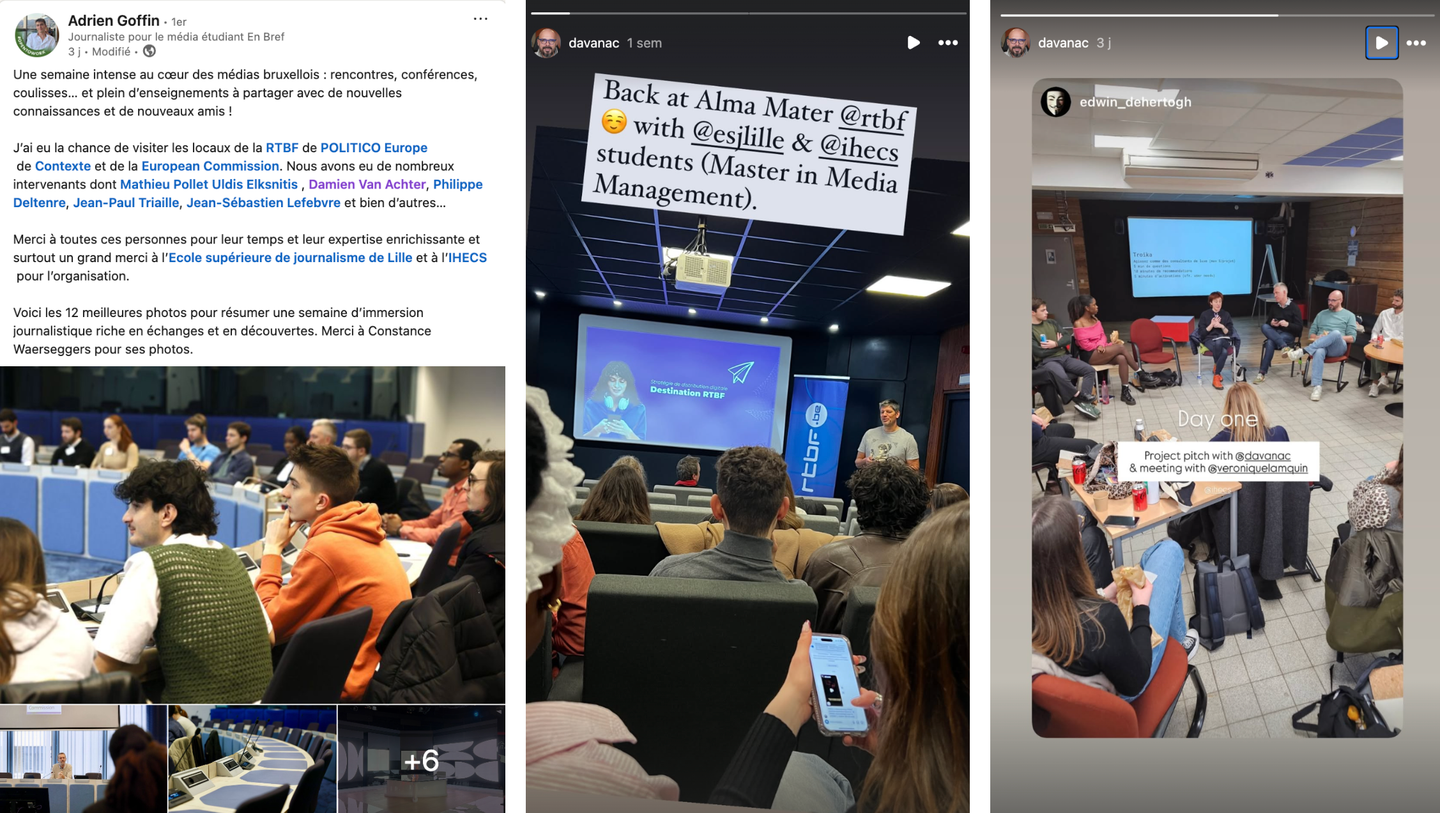 Study Tour "Management des Medias" ESJ Lille - IHECS (2025)