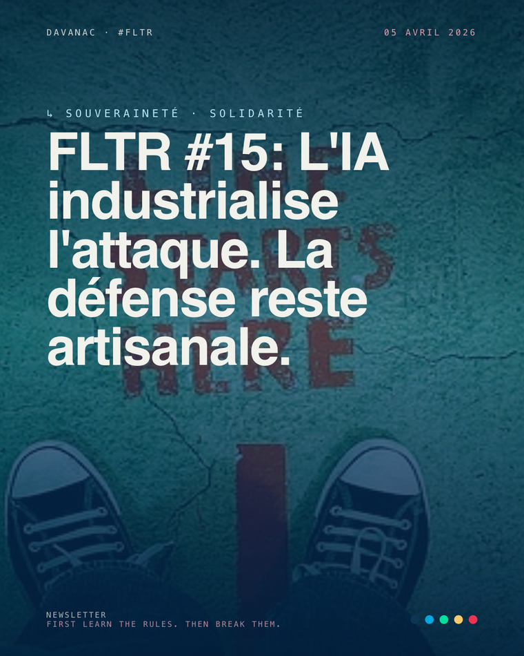FLTR #15: L'IA industrialise l'attaque. La défense reste artisanale.