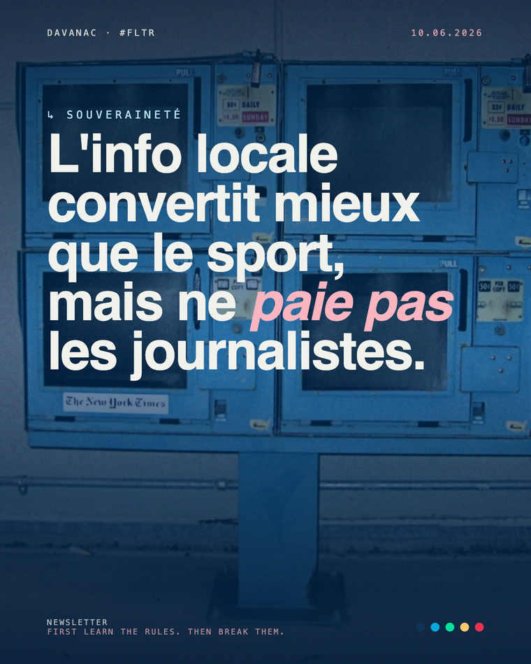 L'actualité locale convertit mieux que le sport mais ne paie pas les journalistes