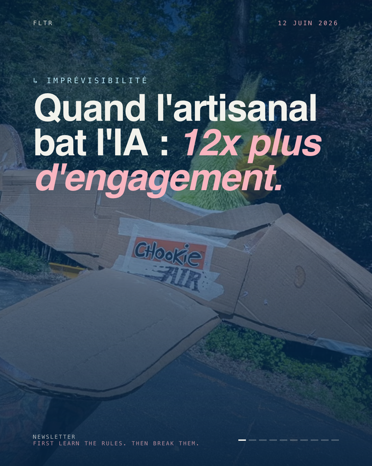 Quand l'artisanal bat l'IA : 12 fois plus d'engagement pour du carton