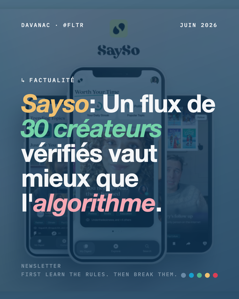 SaySo : une curation humaine contre le déluge algorithmique