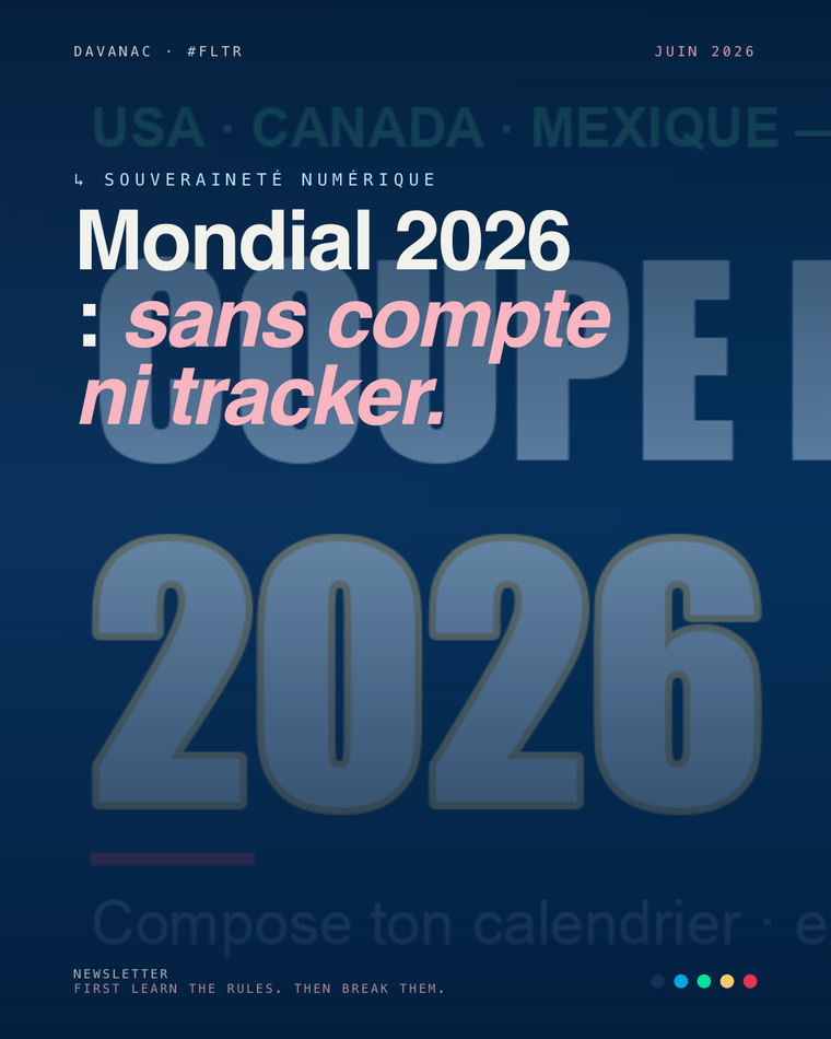 Mondial 2026 : composer son calendrier des matchs, sans compte ni tracker