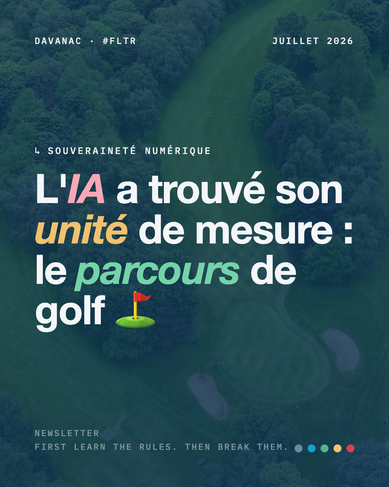 L'IA a trouvé son unité de mesure : le parcours de golf ⛳️