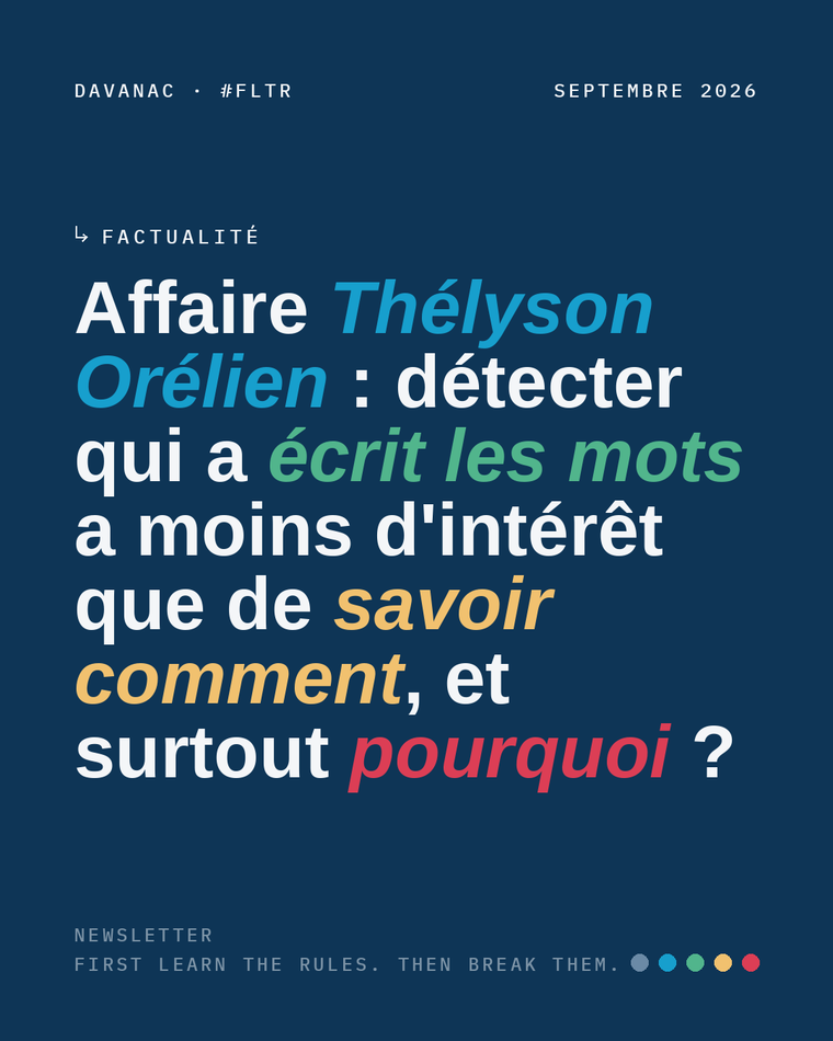 Affaire Thélyson Orélien : détecter qui a écrit les mots a moins d'intérêt que de savoir comment, et surtout pourquoi ?