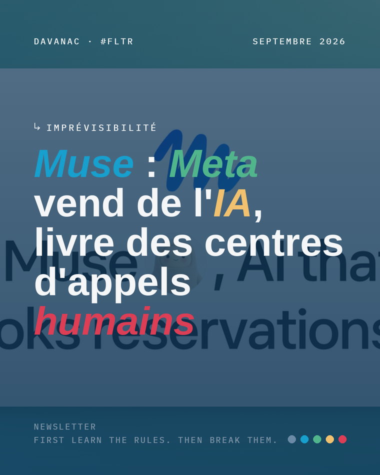 Muse : Meta vend de l'IA, livre des centres d'appels humains