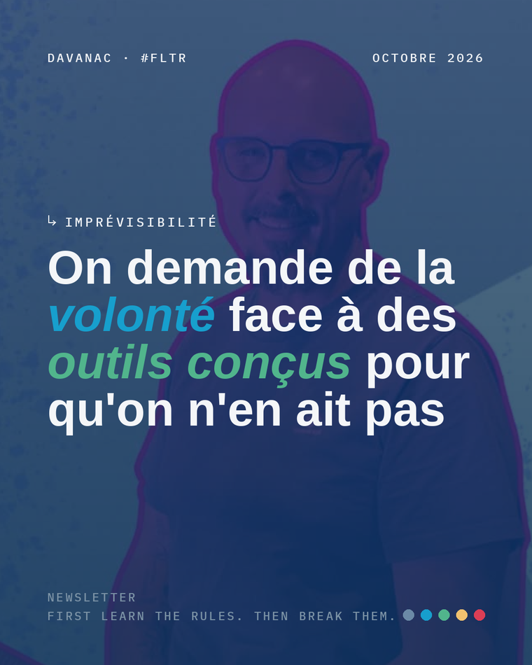 Damien Van Achter dans le visuel de l'entretien de La Semaine Numérique, sous le titre de l'article