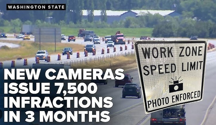 Smile, speeders: you may be on WSDOT’s work zone cameras