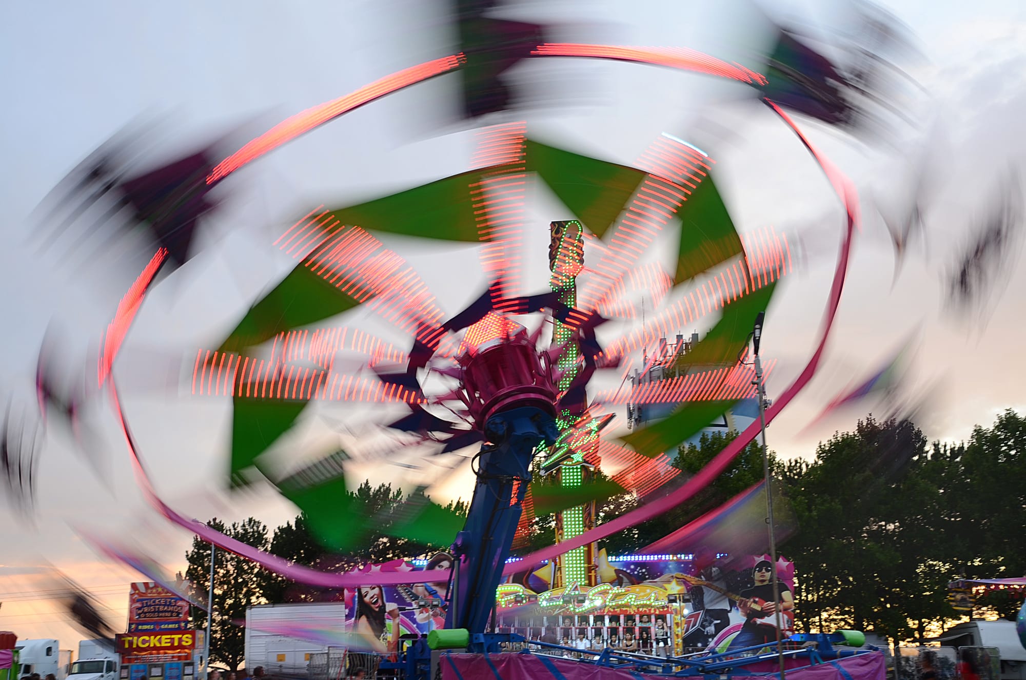 “Thrilling carnival rides are part of the fun at the Grant County Fair, which runs Tuesday through Saturday, Aug. 12-16, at the fairgrounds in Moses Lake.”