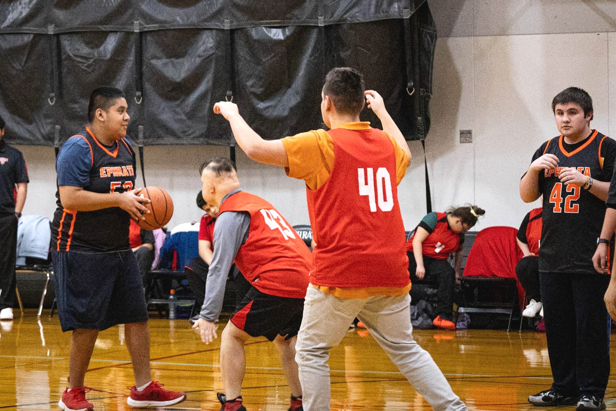 Unified players hoop it up when Tigers host the Huskies