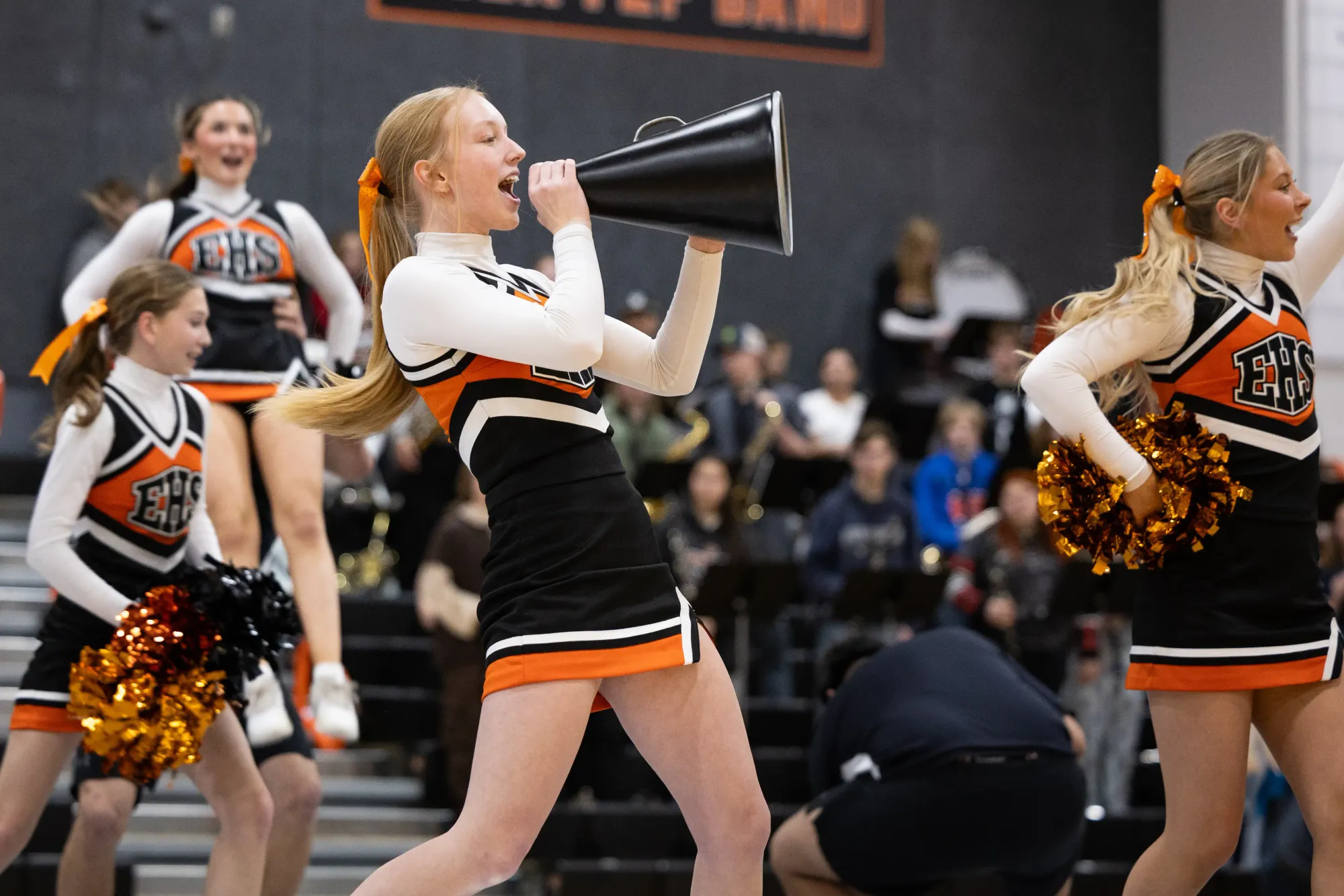 Front (left to right): Izzlee Haney and Hannah Allen