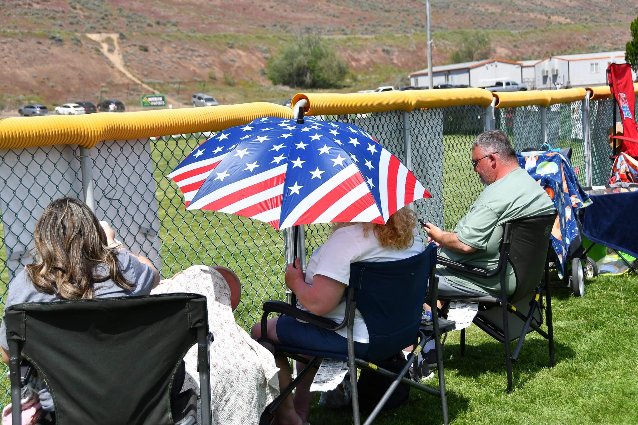 Stars, stripes and shade.