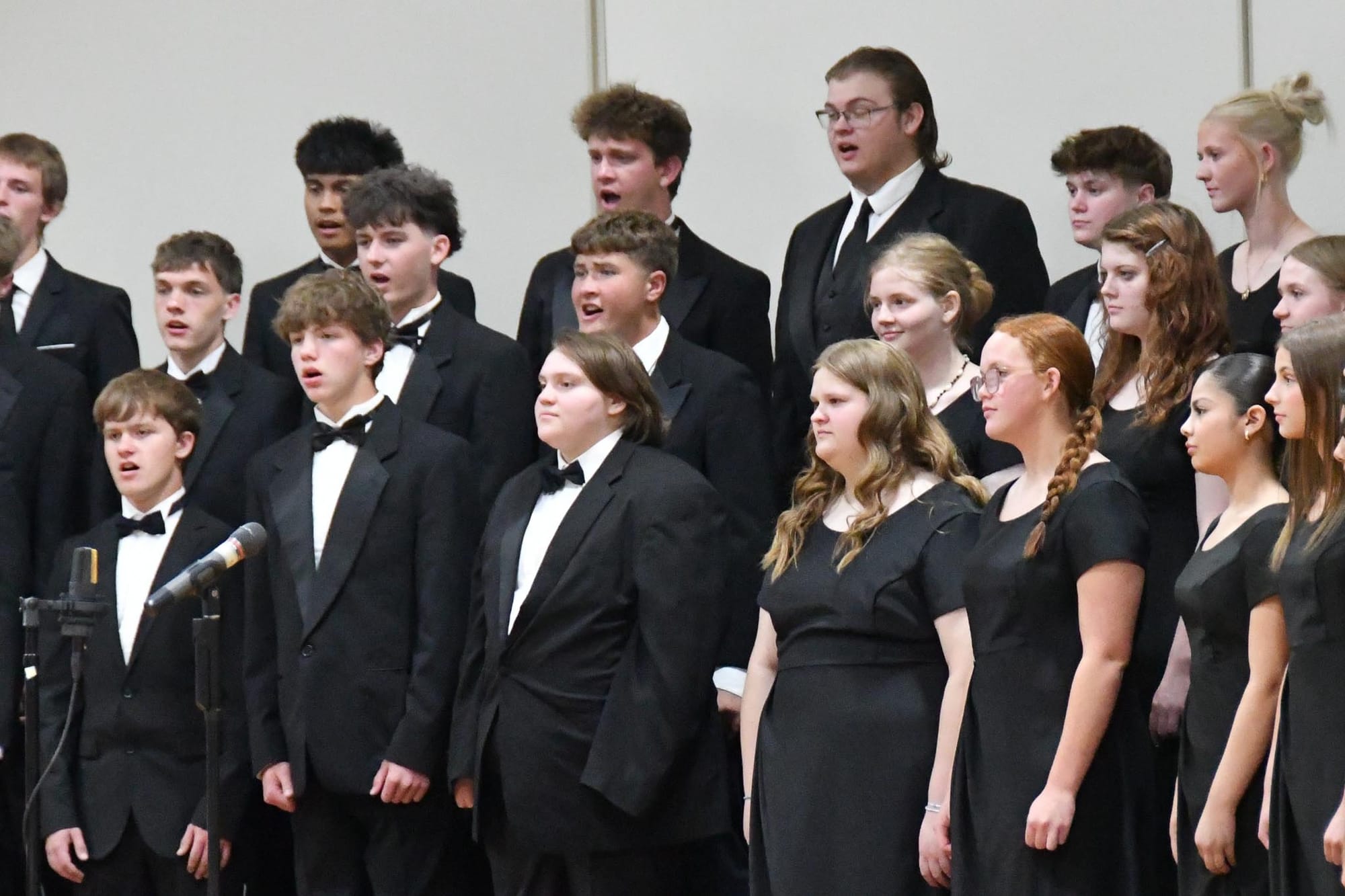 The EHS Concert Choir performs during Monday's opening concert of the Multi-Arts Festival.