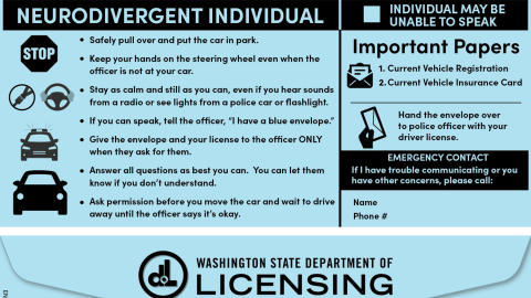 'Blue Envelope' aims to assist neurodivergent in traffic stops