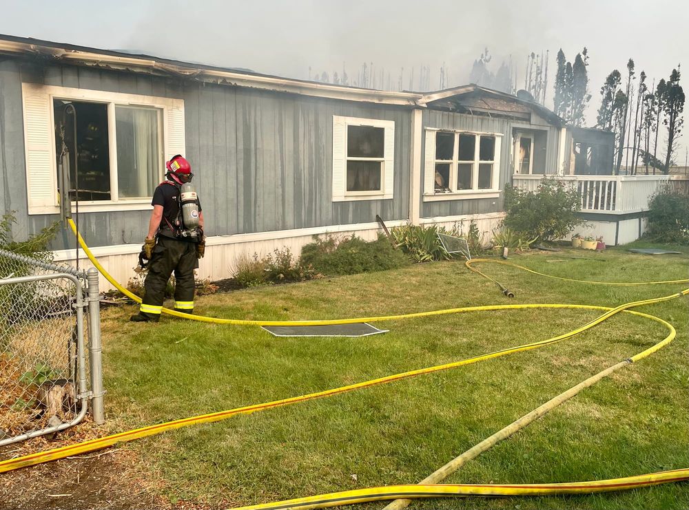 One home lost, others saved from blaze near Oasis Park post image