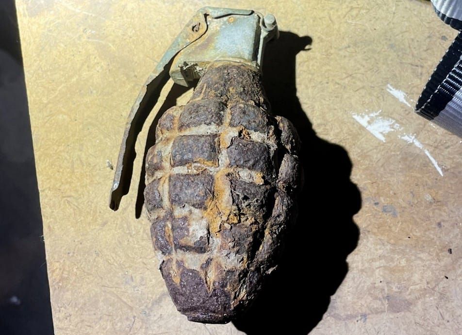 Bomb squad disposes of grenade found by toddler post image