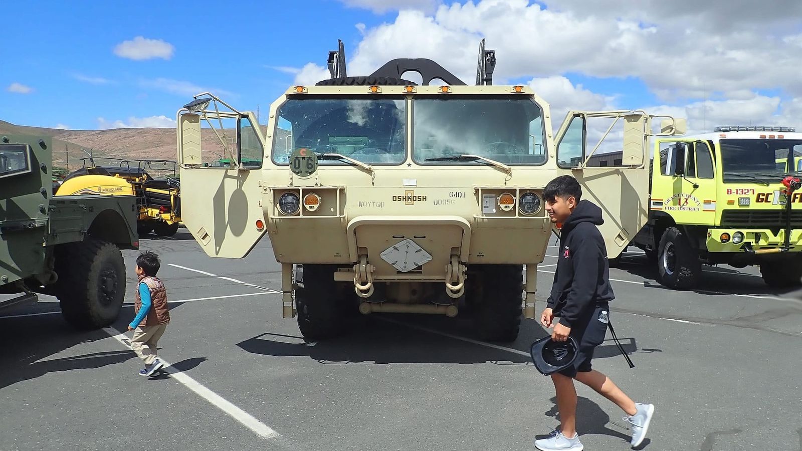 Small kids, big rigs provide playground vibe for families post image