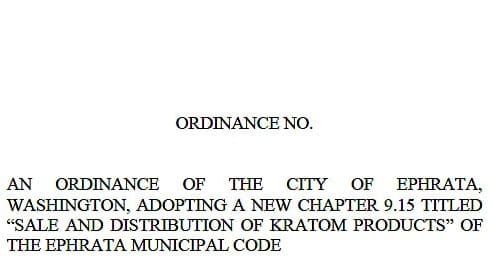 Ephrata council votes to ban local kratom sales, distribution post image