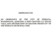 Ephrata council votes to ban local kratom sales, distribution post image