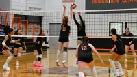 Volleyball drops conference opener to Toppenish; Tiger XC sweeps Selah, Othello post image