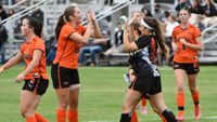 Lady Tiger soccer scores first goals, volleyball takes first set; both seek first win today post image