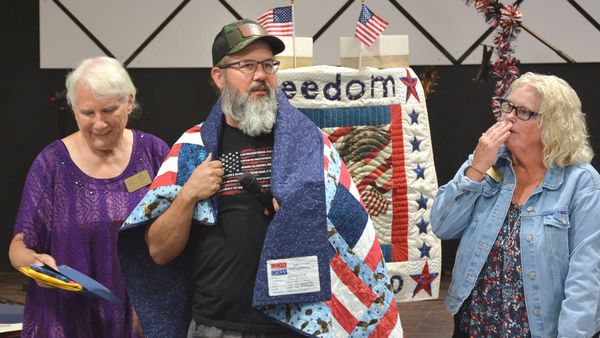 Freedom QOV quilters 'cover' military veterans in gratitude