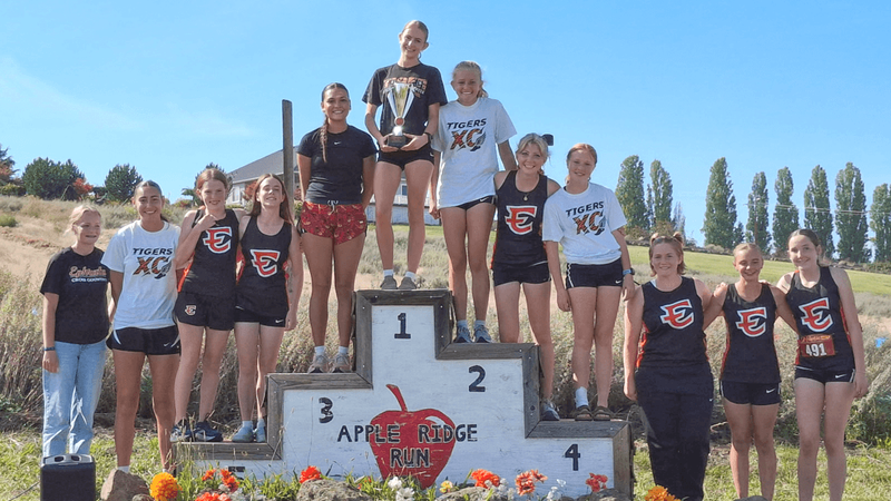 Lady Tigers claim Apple Ridge XC title; Tiger boys finish third post image