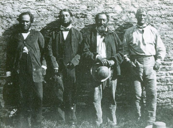 Historic Photo: Sons and grandsons of Bounty mutineers on Pitcairn Island, 1862.