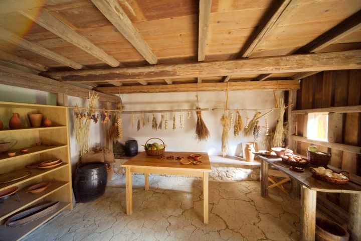 Interiors: Kitchen of Roman-era house of Lucius Maticeius Clemens, 4th c. CE.