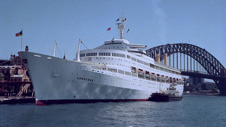 Behind the Scenes: Canberra, Liner Too Late.