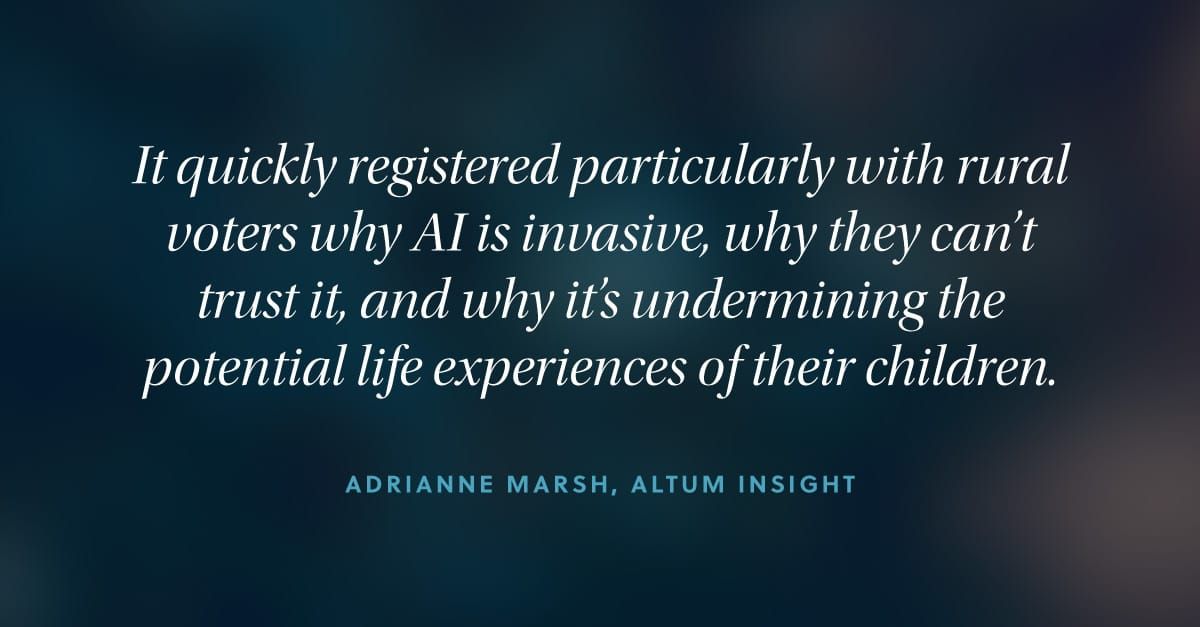 Adrianne Marsh talks AI, Trust, and identity among rural voters with the Oklahoma Memo