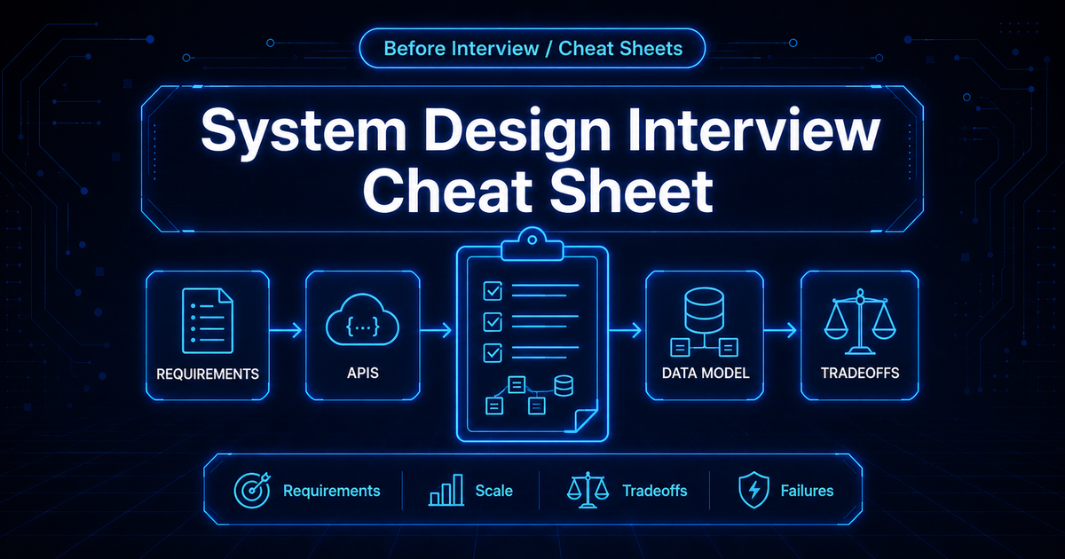 System Design Interview Cheat Sheet
