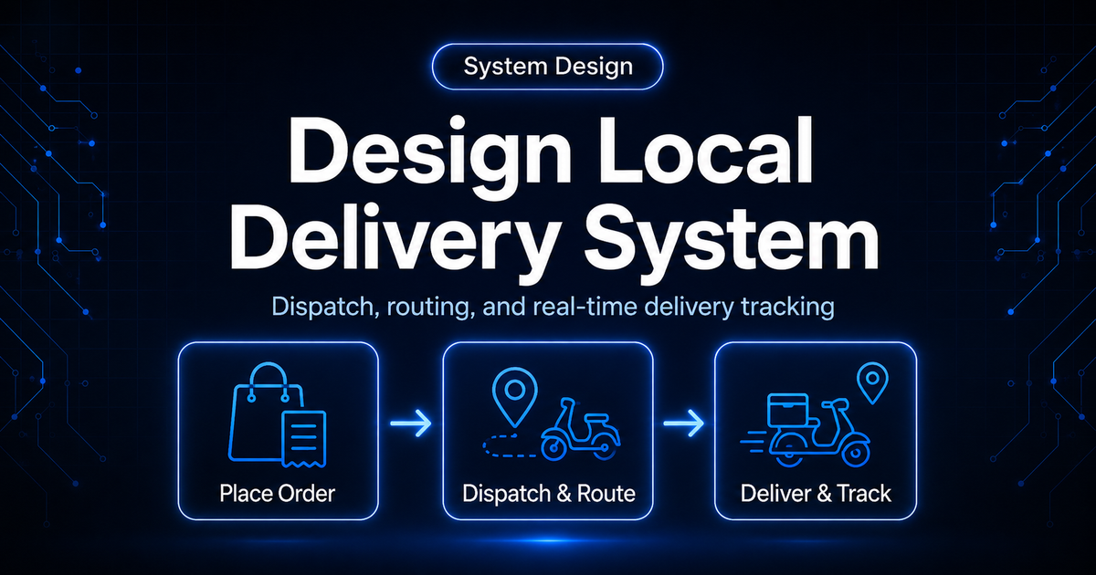 Design Local Delivery System