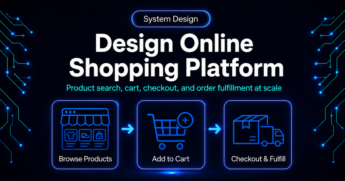 Design Online Shopping Platform like Amazon