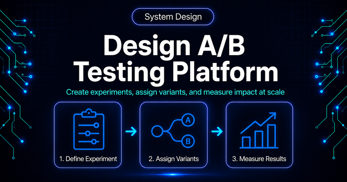 Design A/B Testing Platform