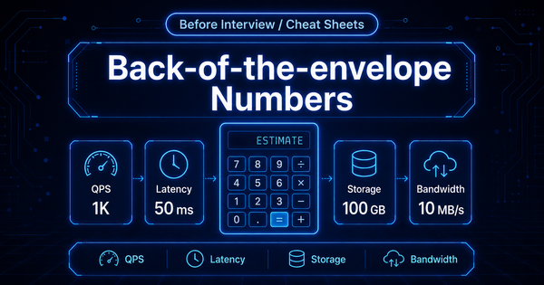 Back-of-the-envelope Numbers