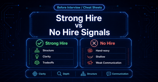 Strong Hire vs No Hire Signals