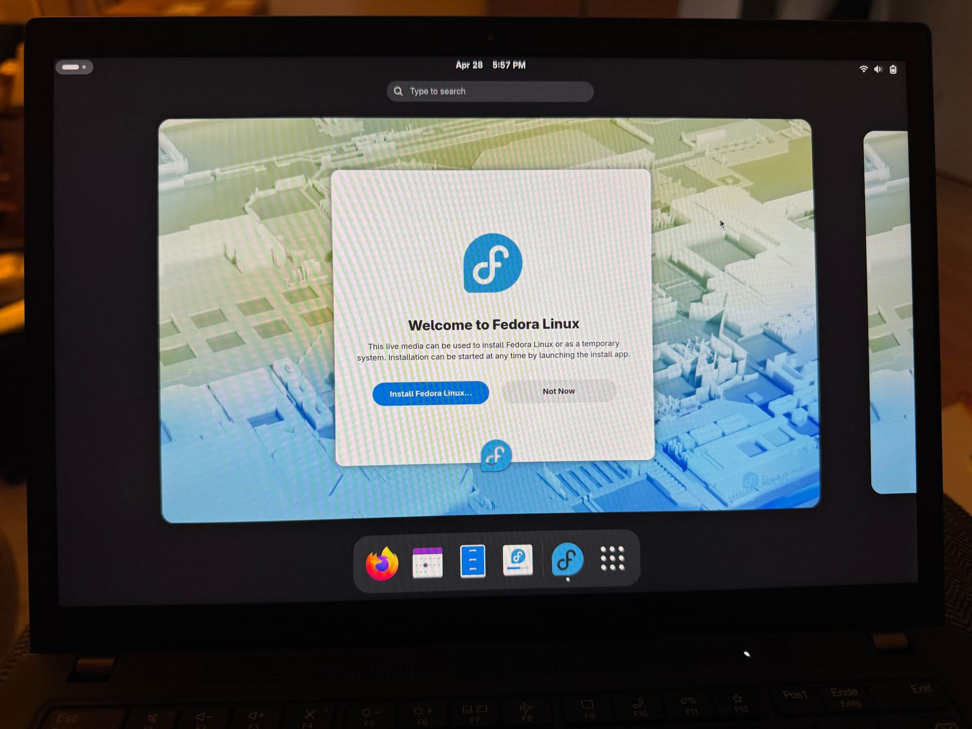Credit: Author, Fedora 44 Installation