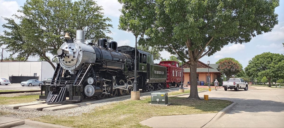 A locomotive at Allen Heritage Center, Texas