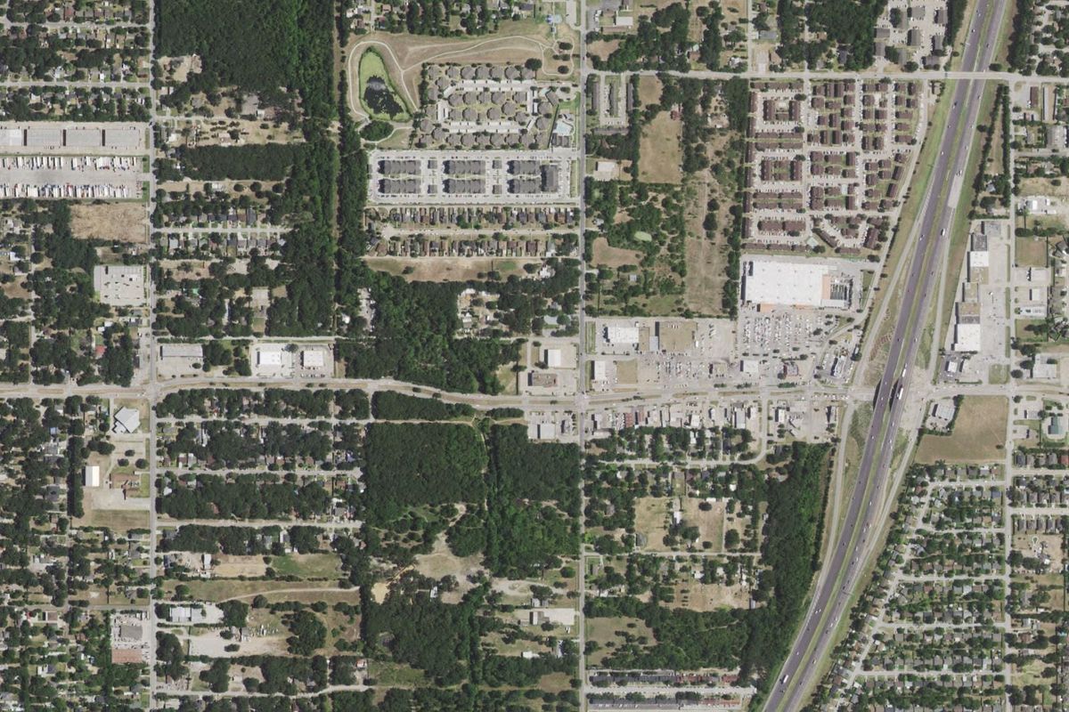 Aerial photograph centered on Balch Springs, Texas