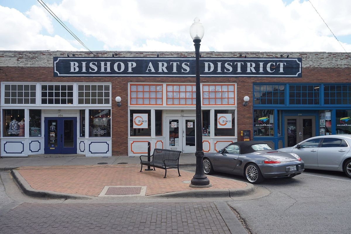Storefronts in the Bishop Arts District, Dallas